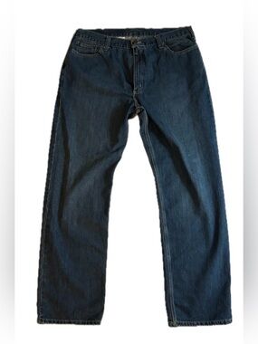 Carhartt Size: 40x34 Classic Men's Dark Blue Relaxed Fit Jeans